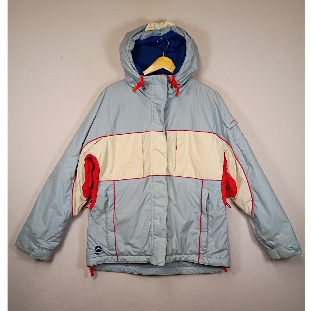 Retro Ski American Eagle Mens Medium Blue Colorblock AE77 Performance Jacket